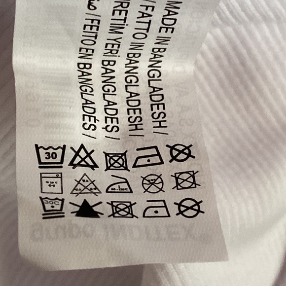 NWT. Zara White Asymmetric Ruffled Bodysuit. Size S, M, L. - Picture 12 of 12